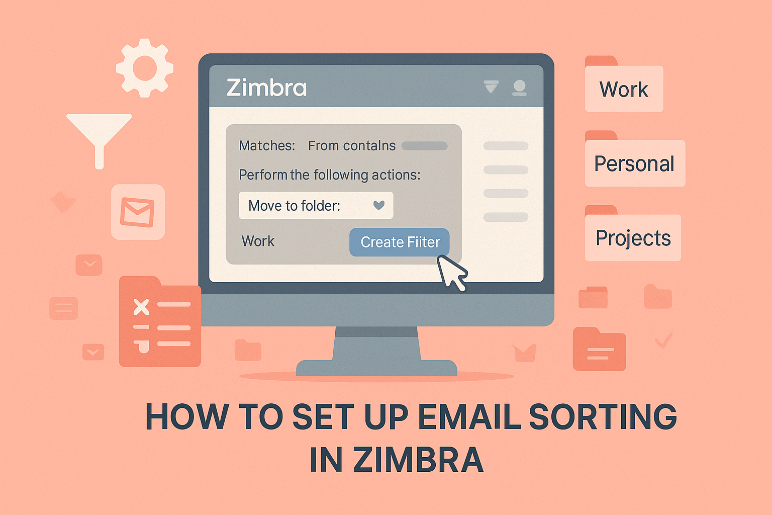 Zimbra email sorter