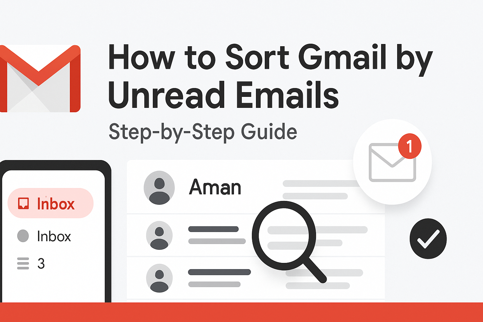 Sort Gmail by Unread Emails