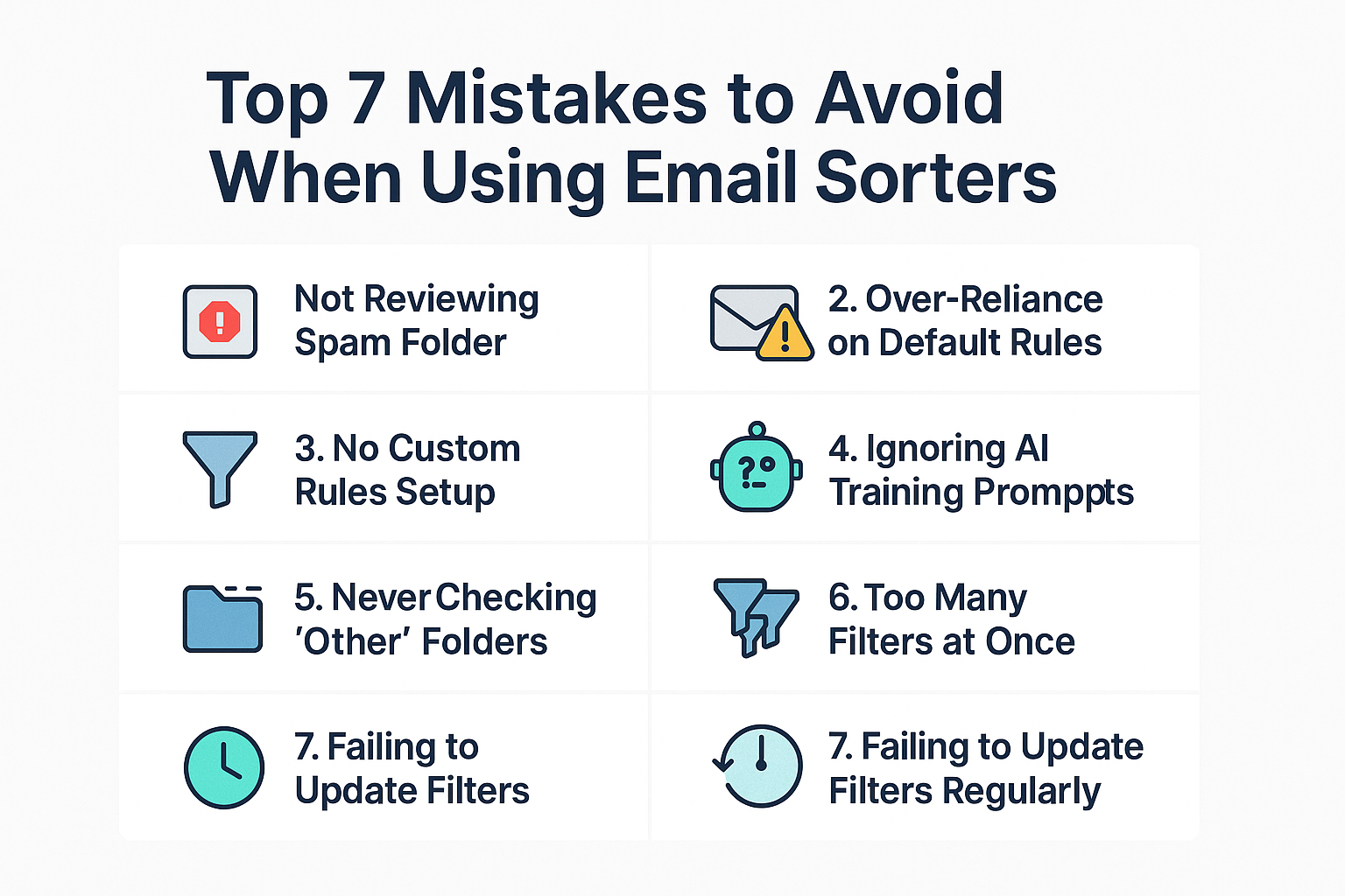 Mistakes to Avoid When Using Email Sorters