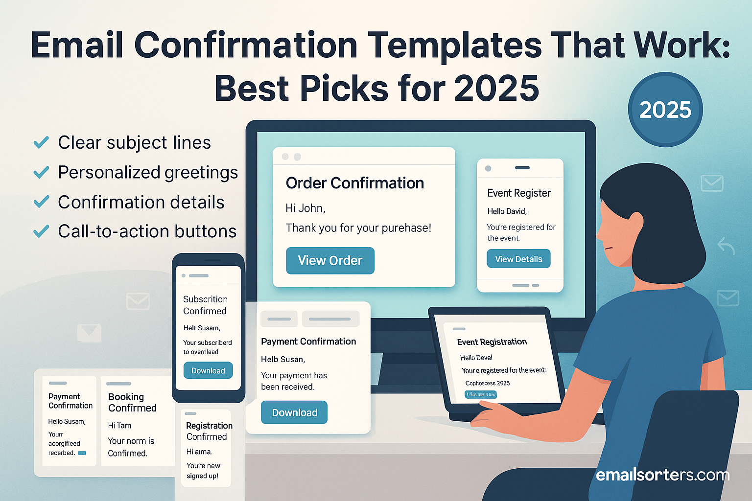 Email confirmation templates