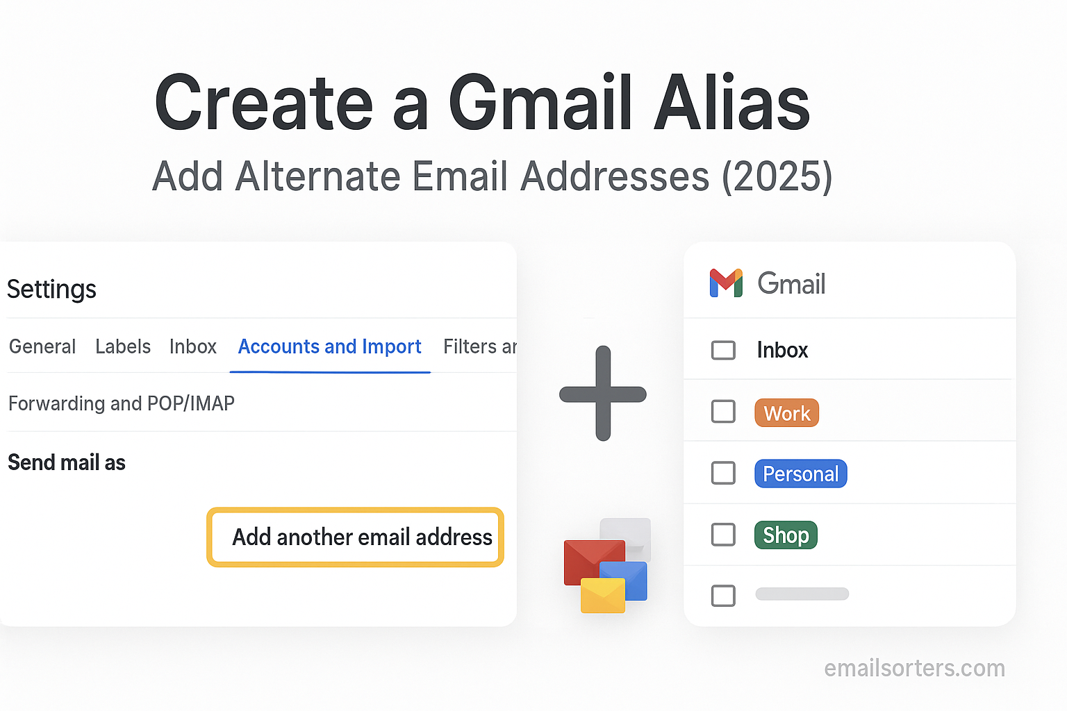 Create Gmail alias