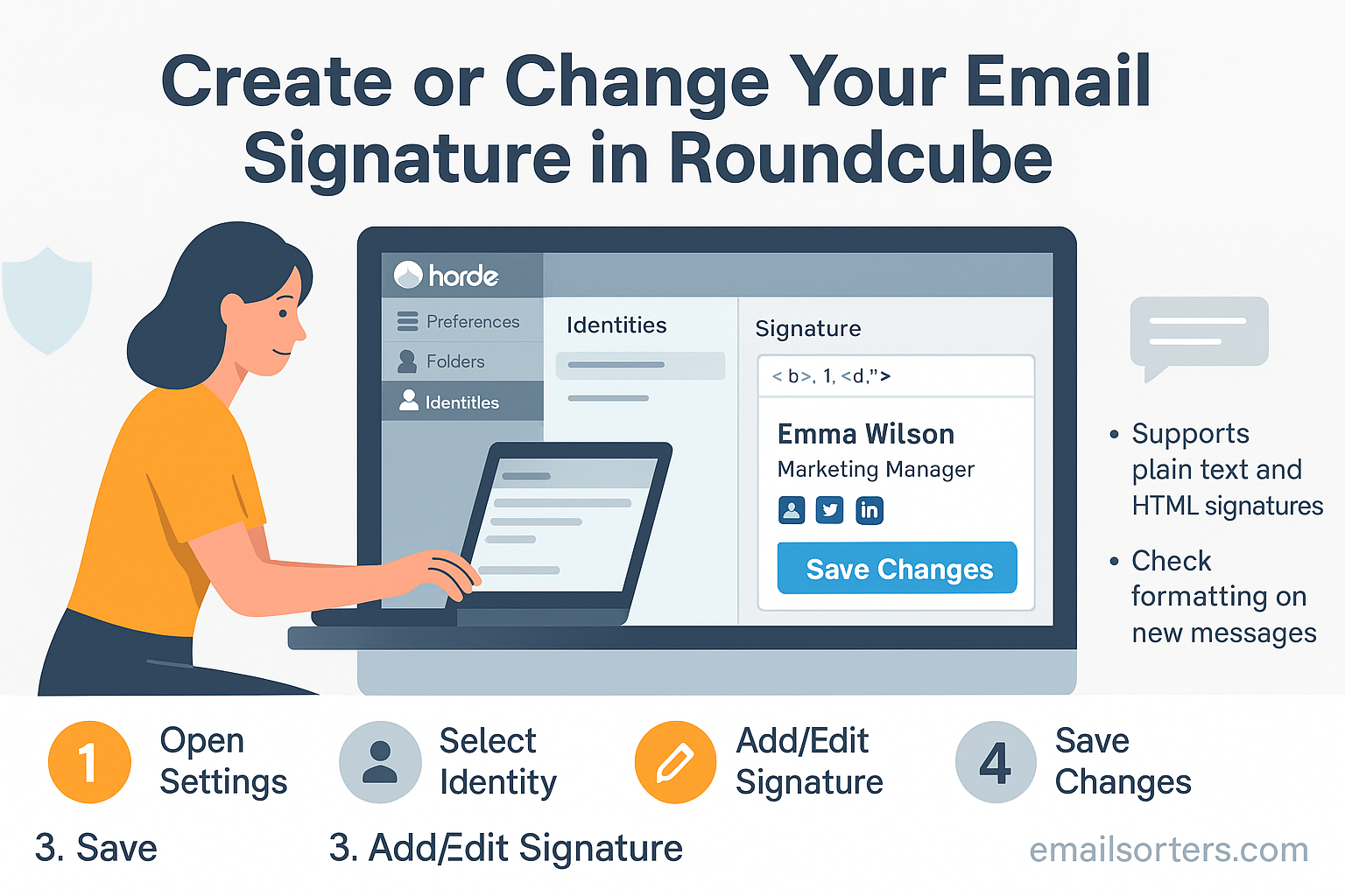 Roundcube email signature