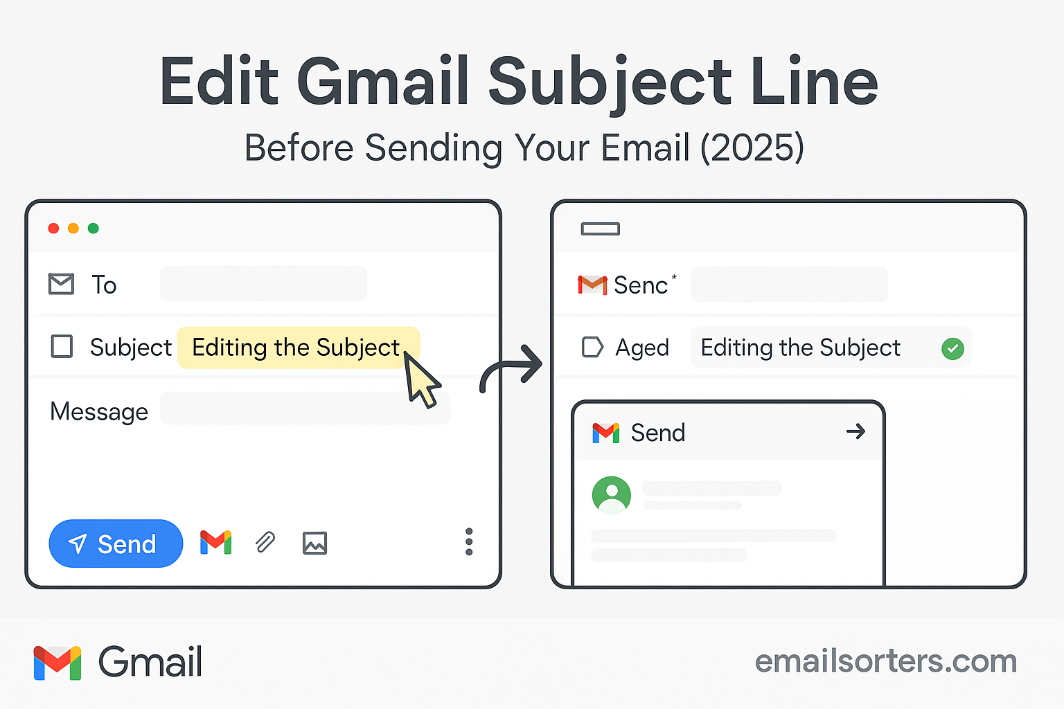 Edit Gmail subject line