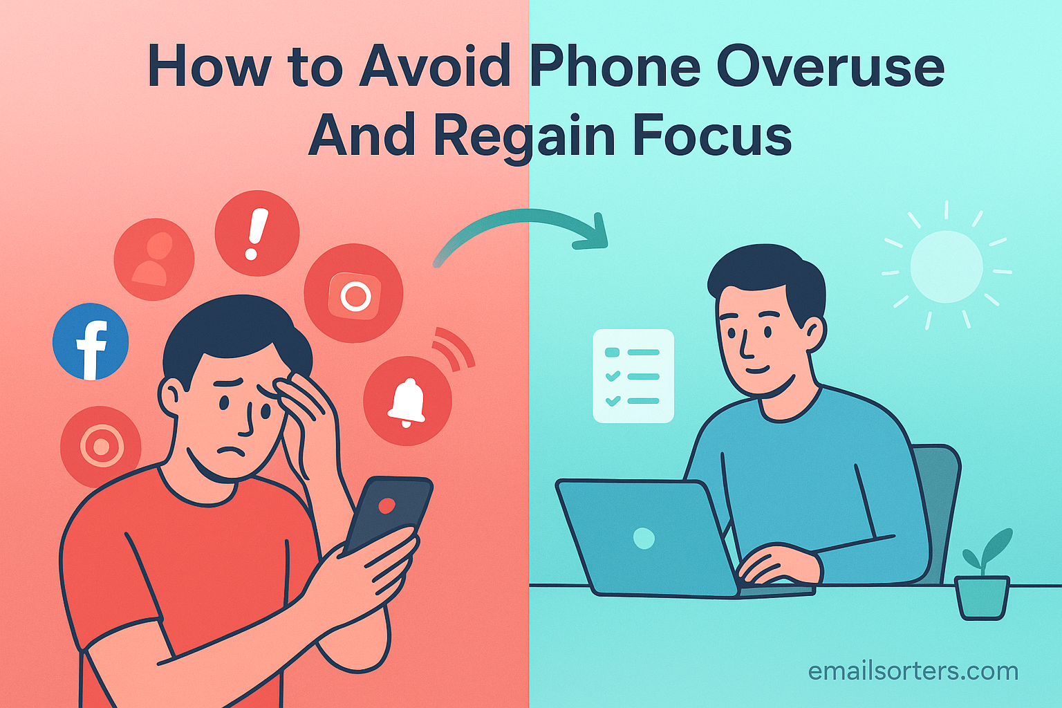 Avoid phone overuse