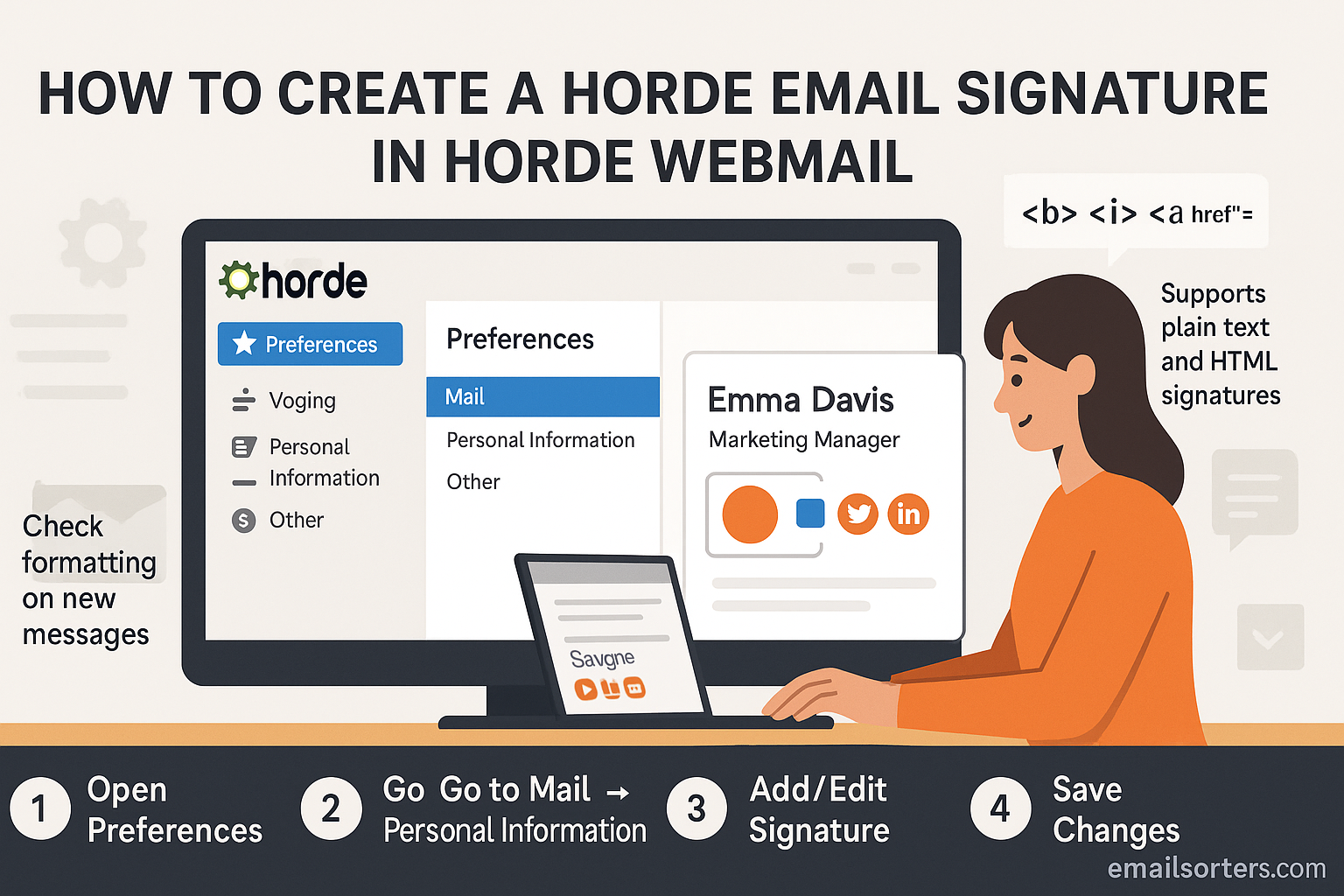 Horde email signature