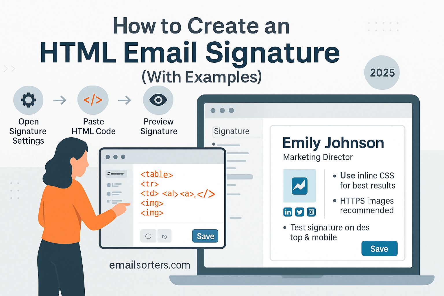Create HTML email signature