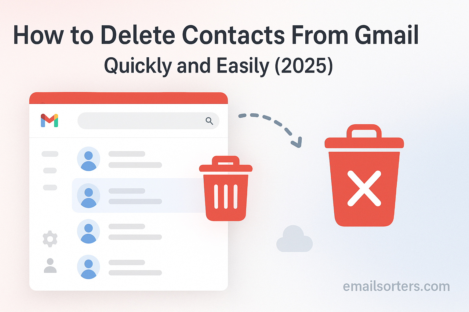 Delete Gmail contacts