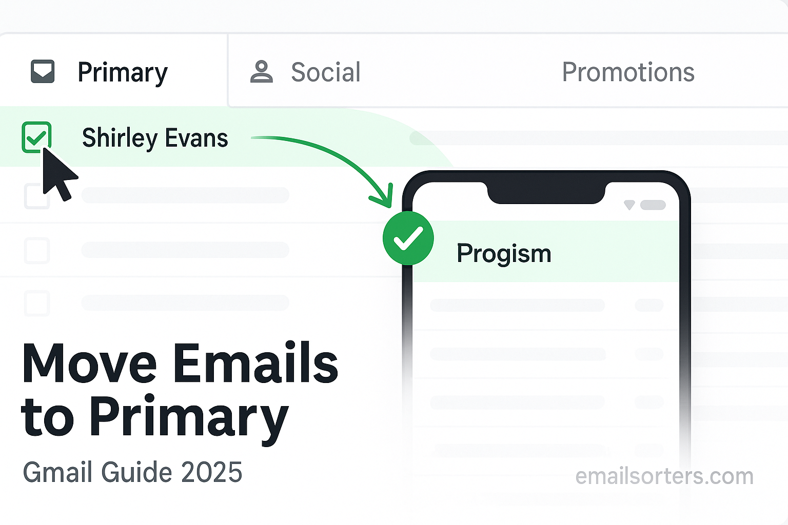 Move Emails From Promotions to Primary