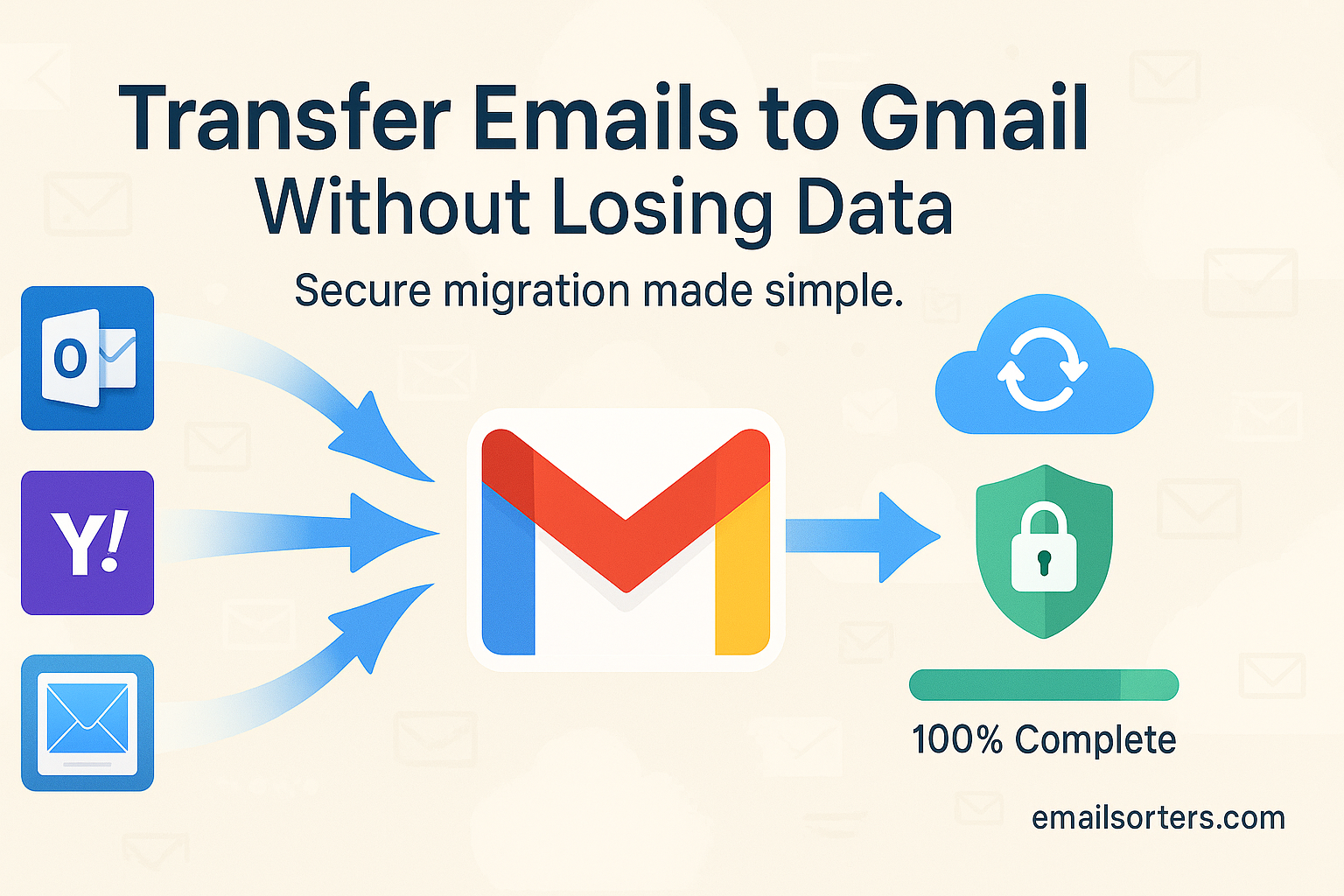 Transfer emails to Gmail