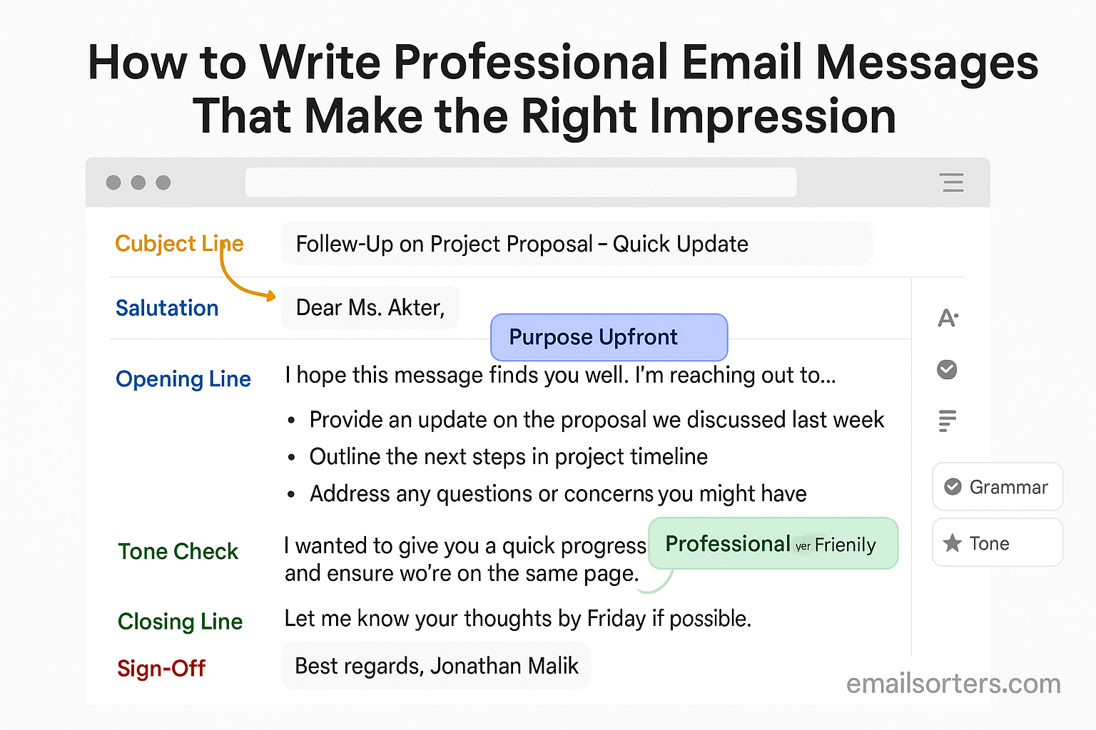How To Write Professional Email Messages That Make The Right Impression