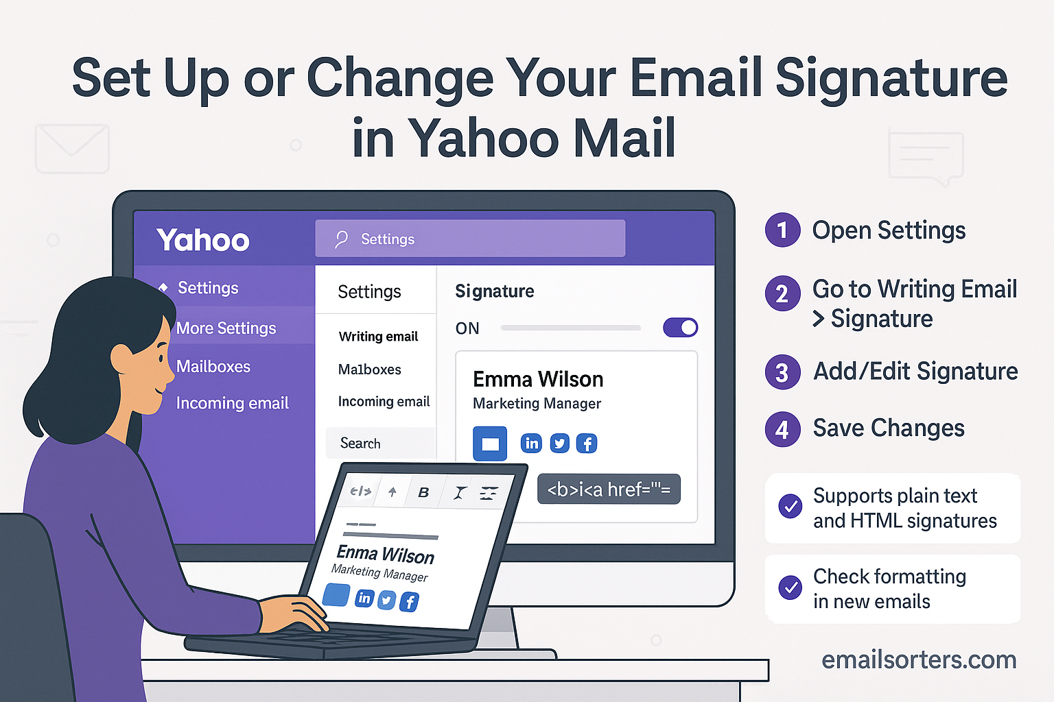 Yahoo Mail signature