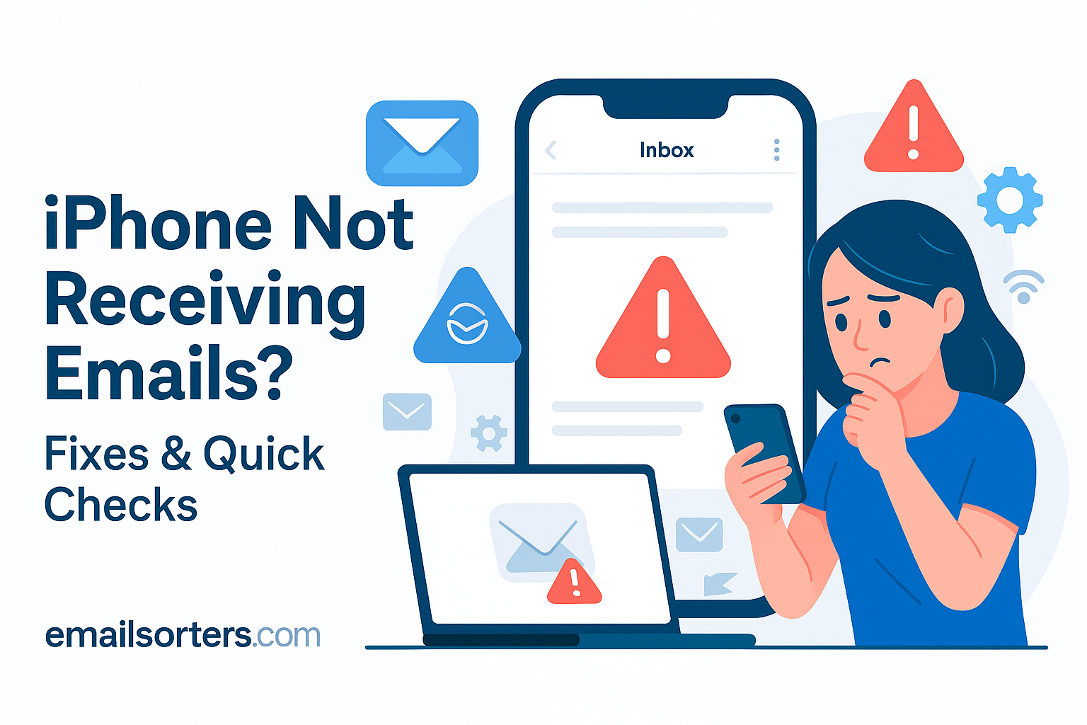 iPhone not receiving emails