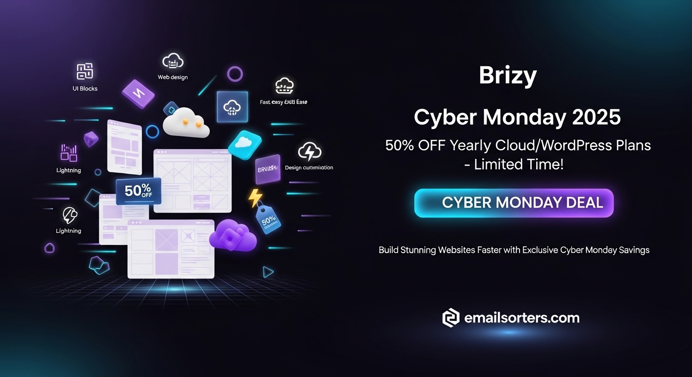 Brizy Cyber Monday