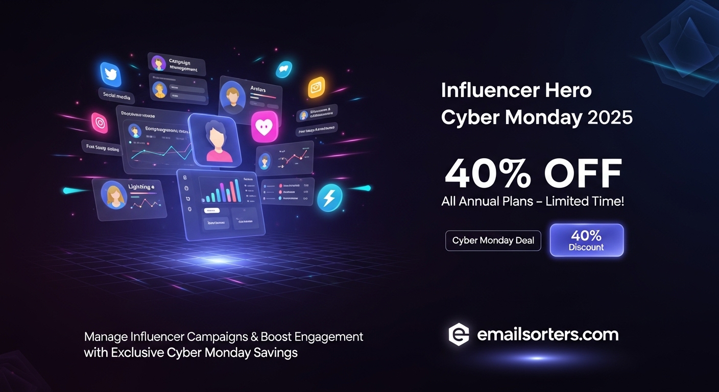 Influencer Hero Cyber Monday