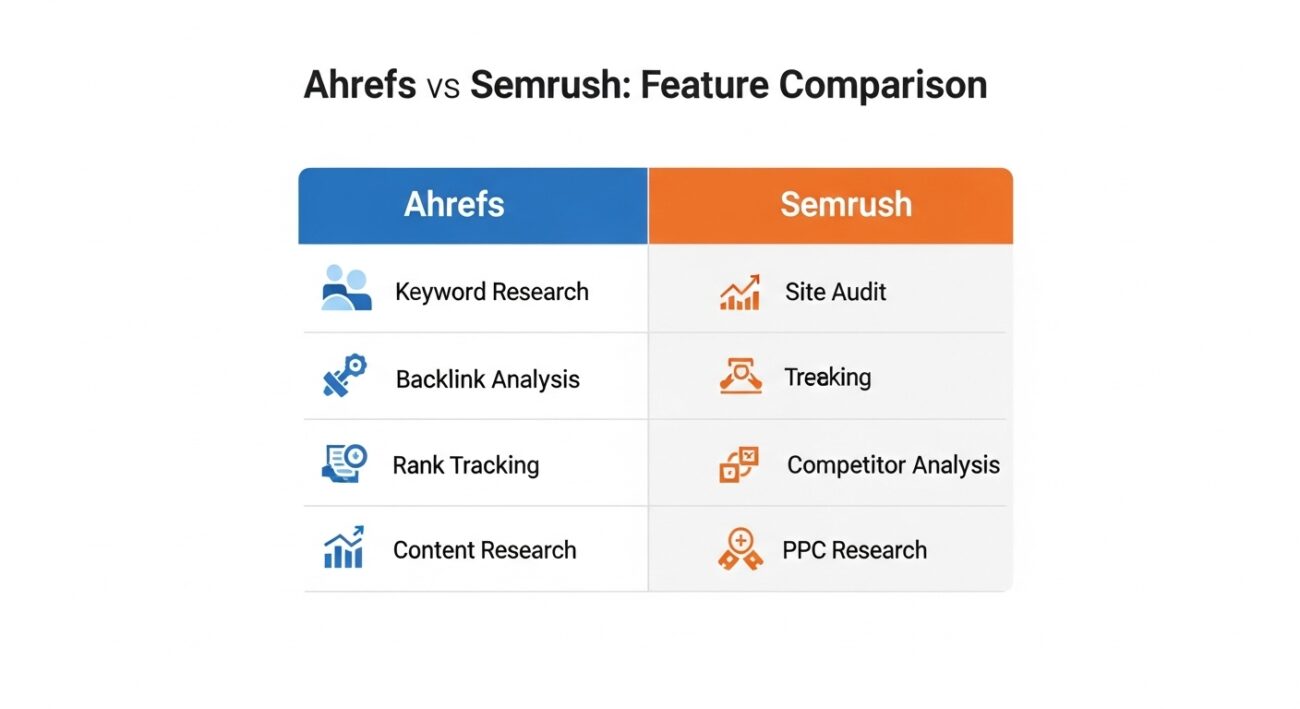 Ahrefs vs Semrush: Feature Comparison