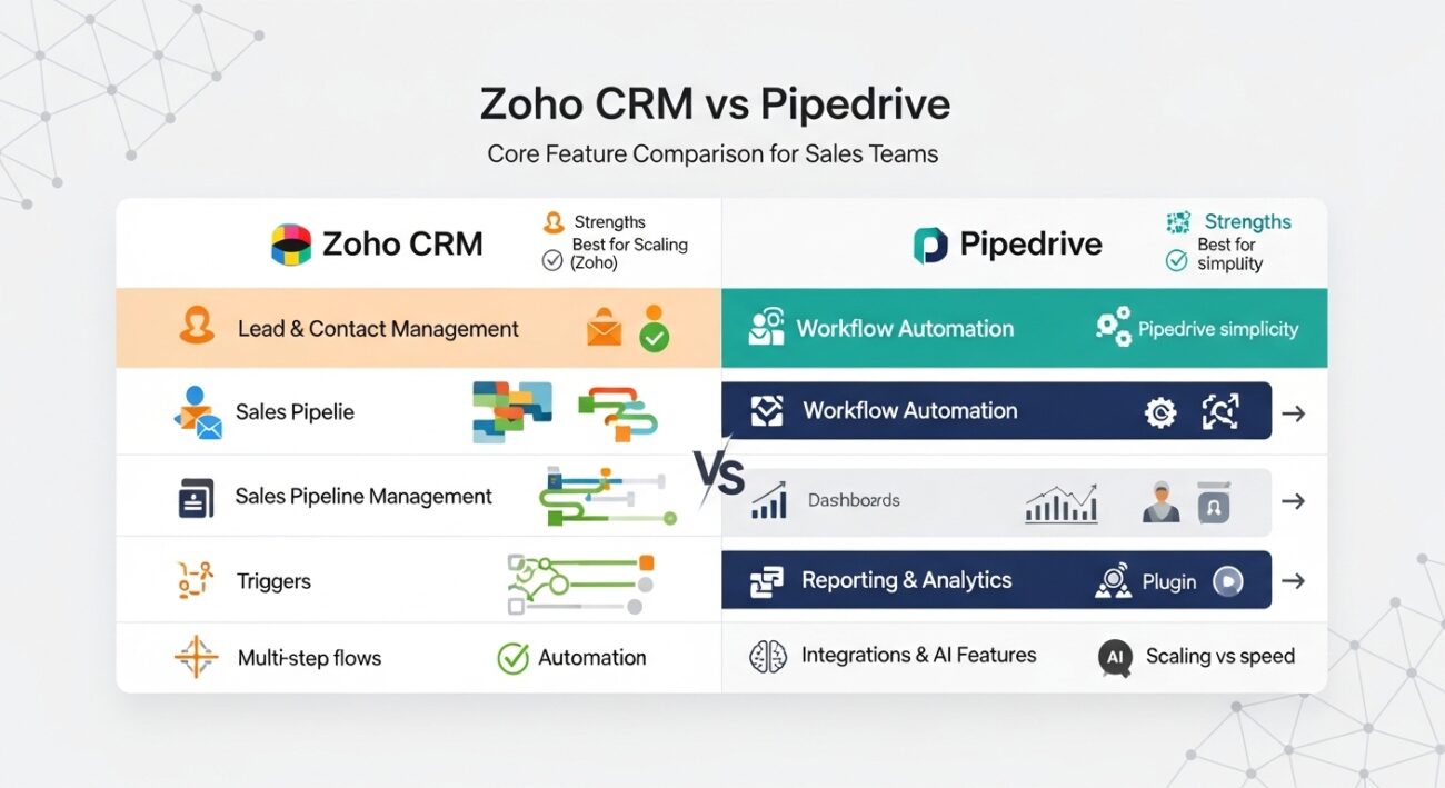 Core Feature Comparison for Sales Teams