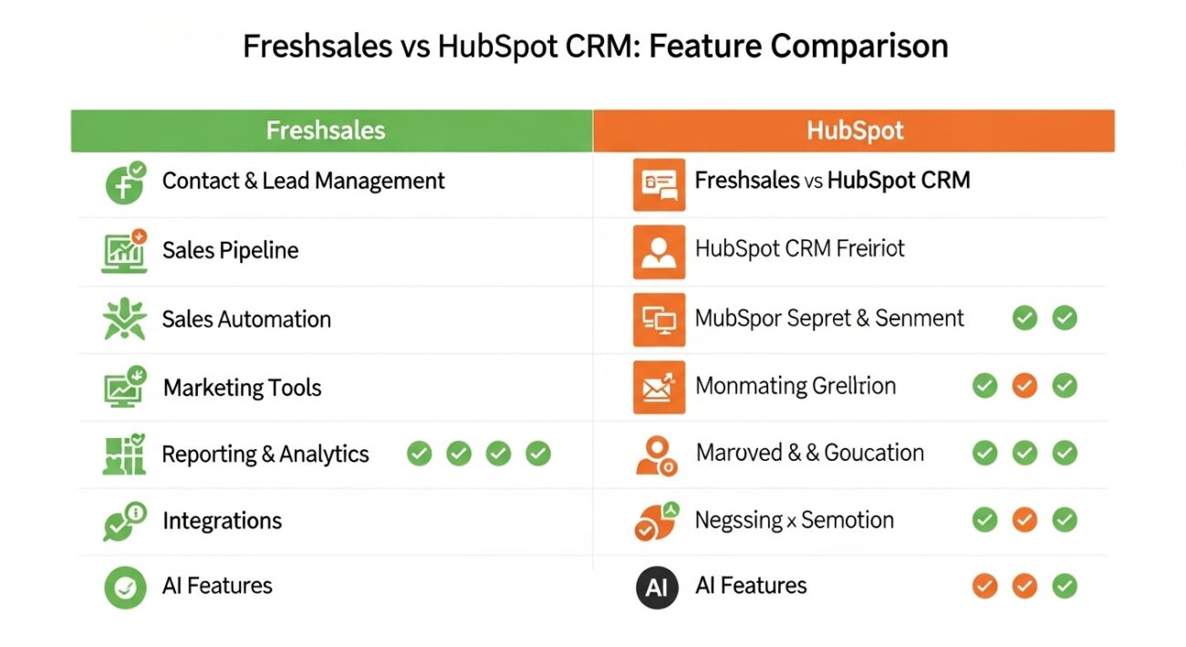 Freshsales vs HubSpot CRM: Feature Comparison