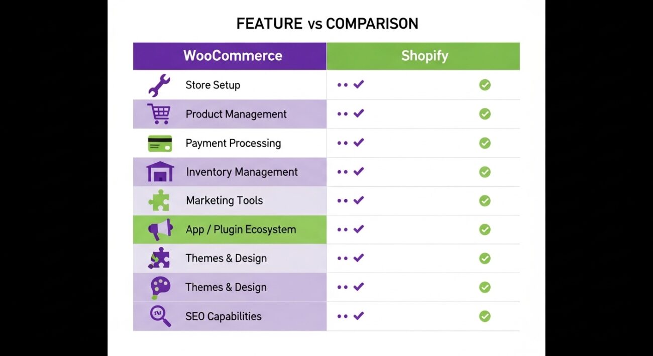 WooCommerce vs Shopify: Feature Comparison