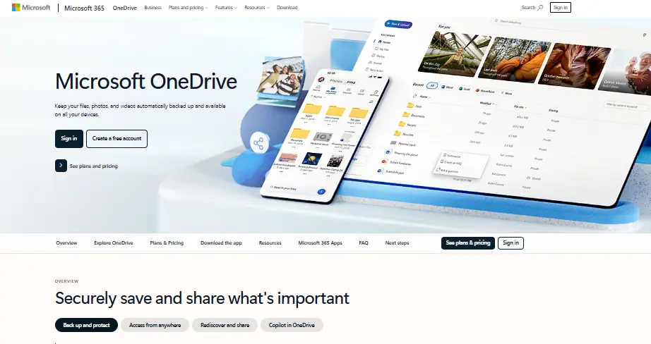 Microsoft OneDrive Cloud Storage