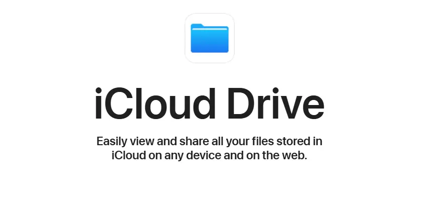 iCloud Drive Cloud Storage